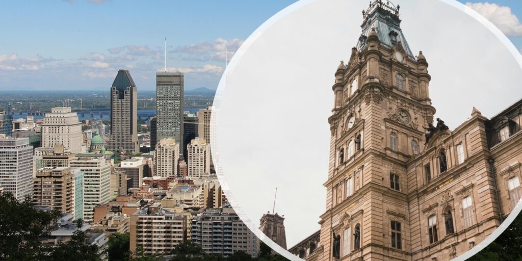 plusieurs tours ou bâtiment de la province de Québec.